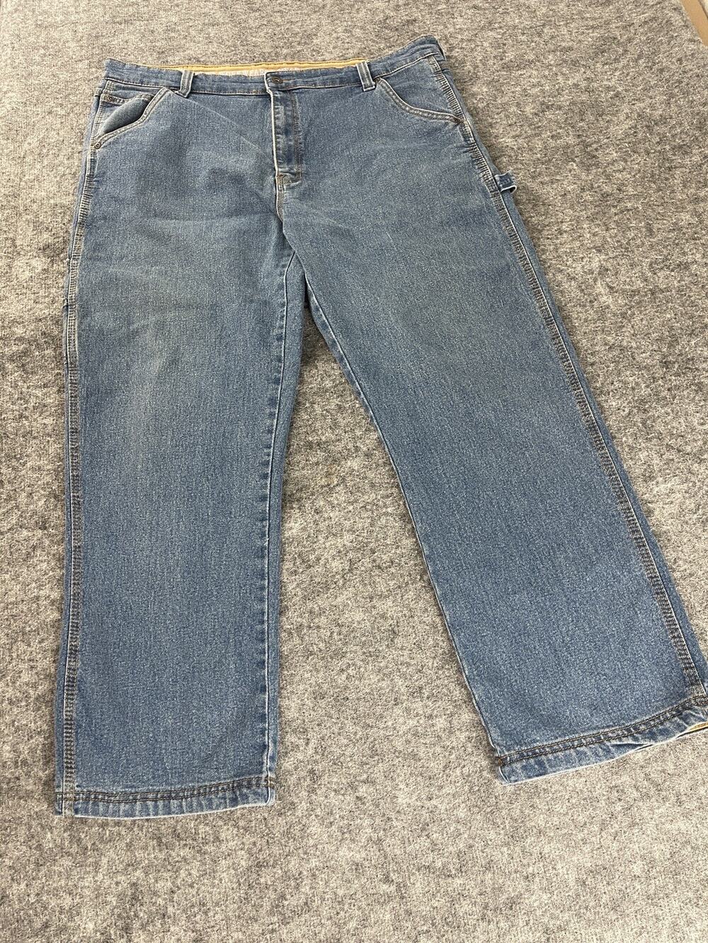Smith's Workwear Jeans Men's 40x30 Blue Denim Pants Straight Leg Stretch N126